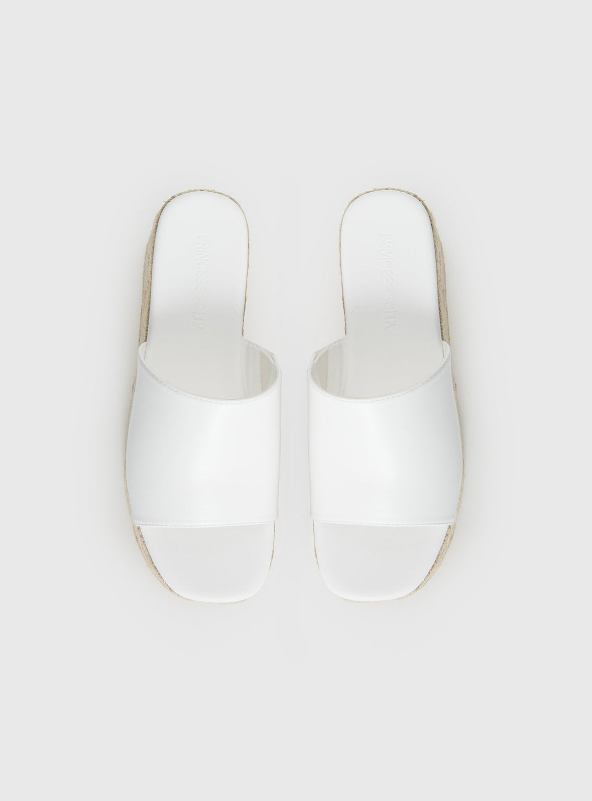 Arton Espadrille Platform Sandals White