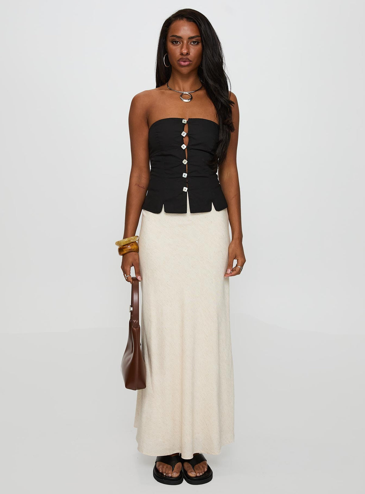 Analeia Strapless Top Black