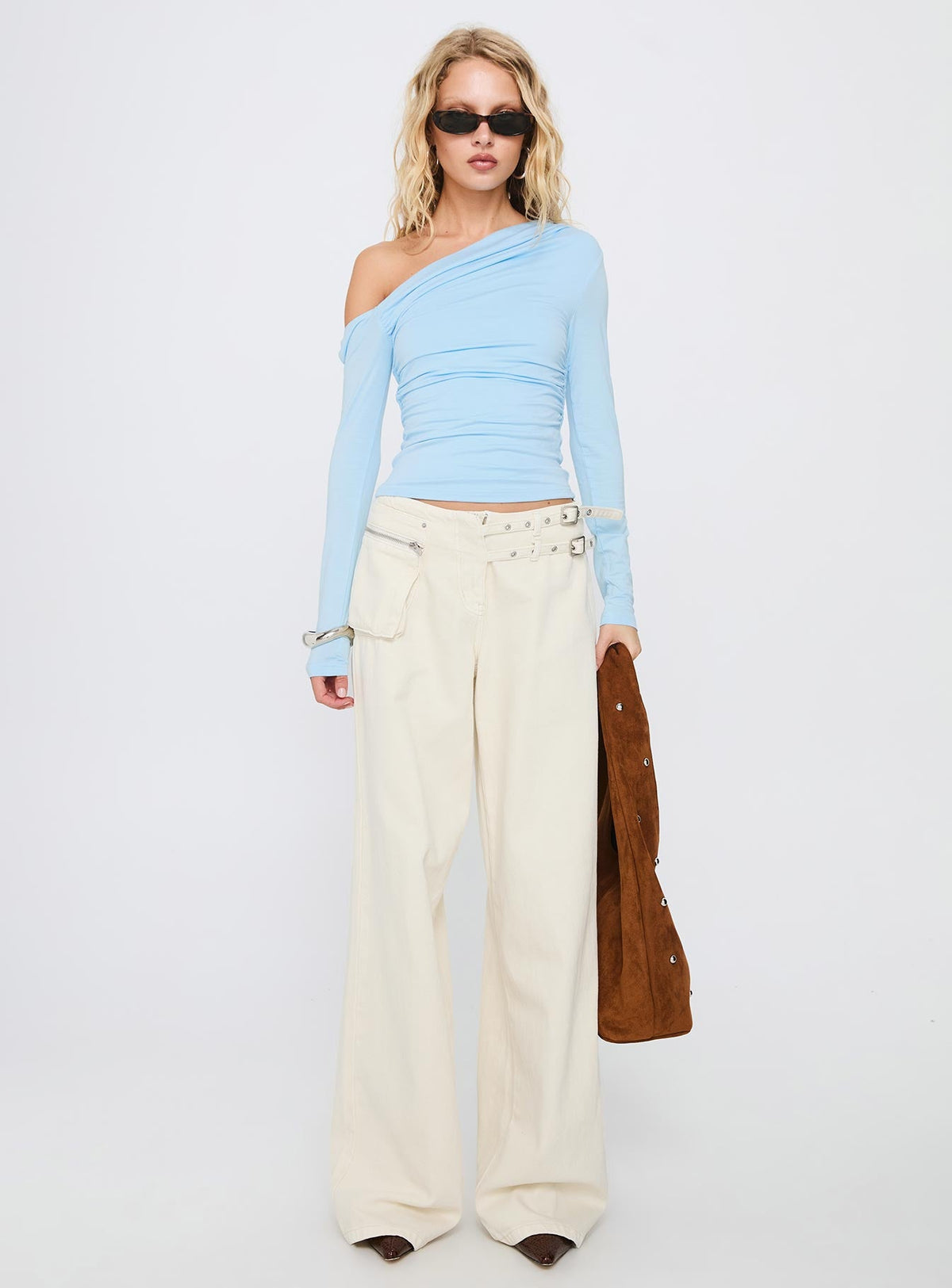 Beller Long Sleeve Top Light Blue
