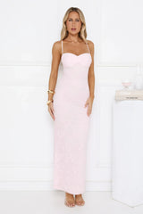 Love Bitten Lace Maxi Dress Pink
