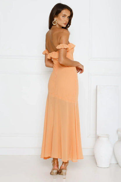 Flirt With Style Maxi Dress Orange