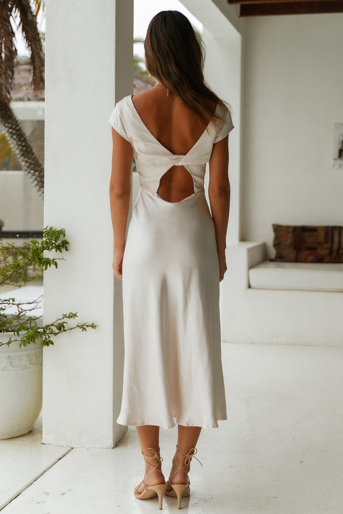One Last Song Maxi Dress Champagne