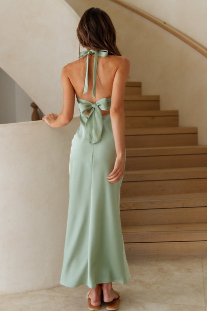 No Hesitating Maxi Dress Green