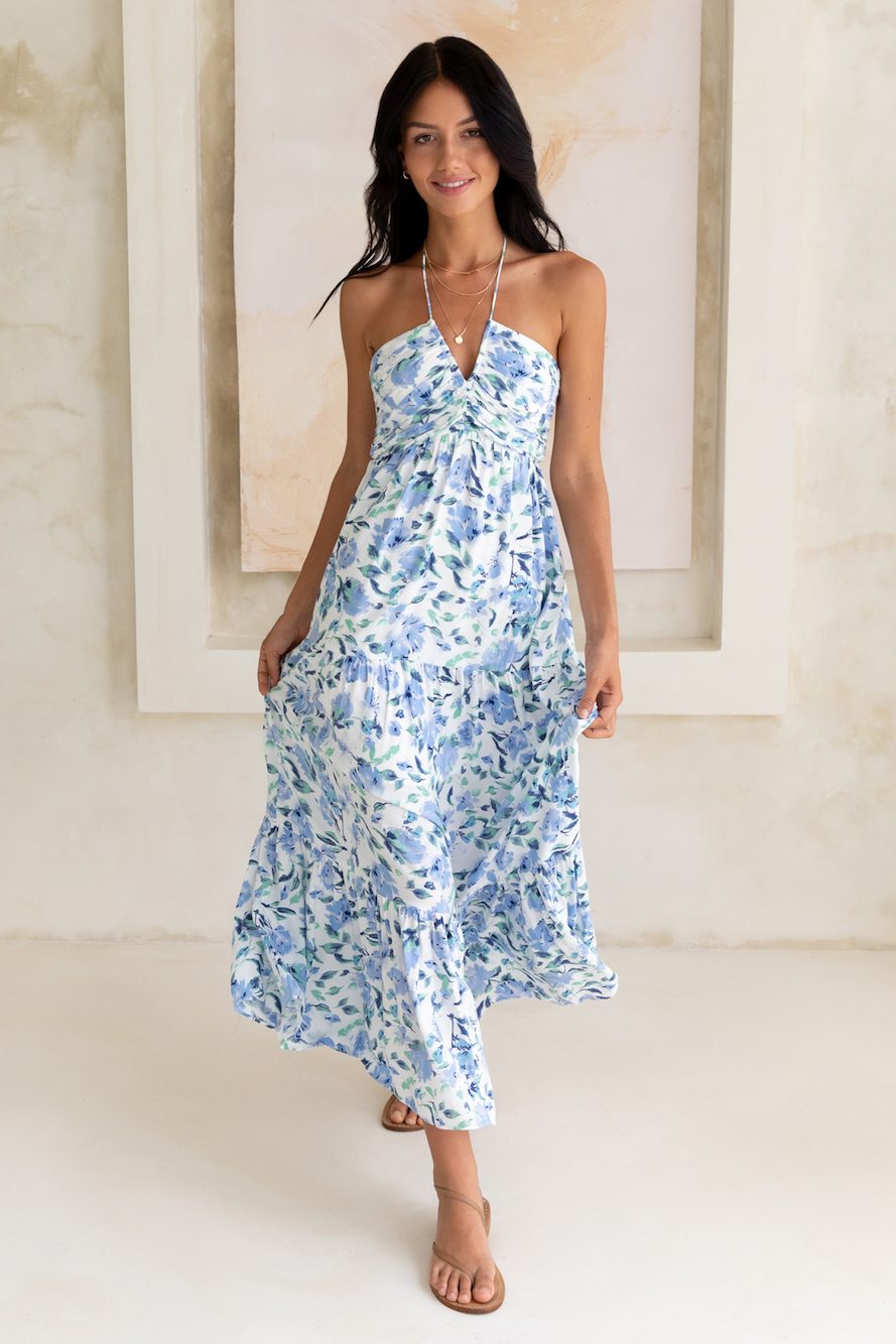Sweet Love Maxi Dress Blue