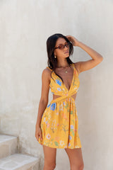 Florence Mini Dress Yellow