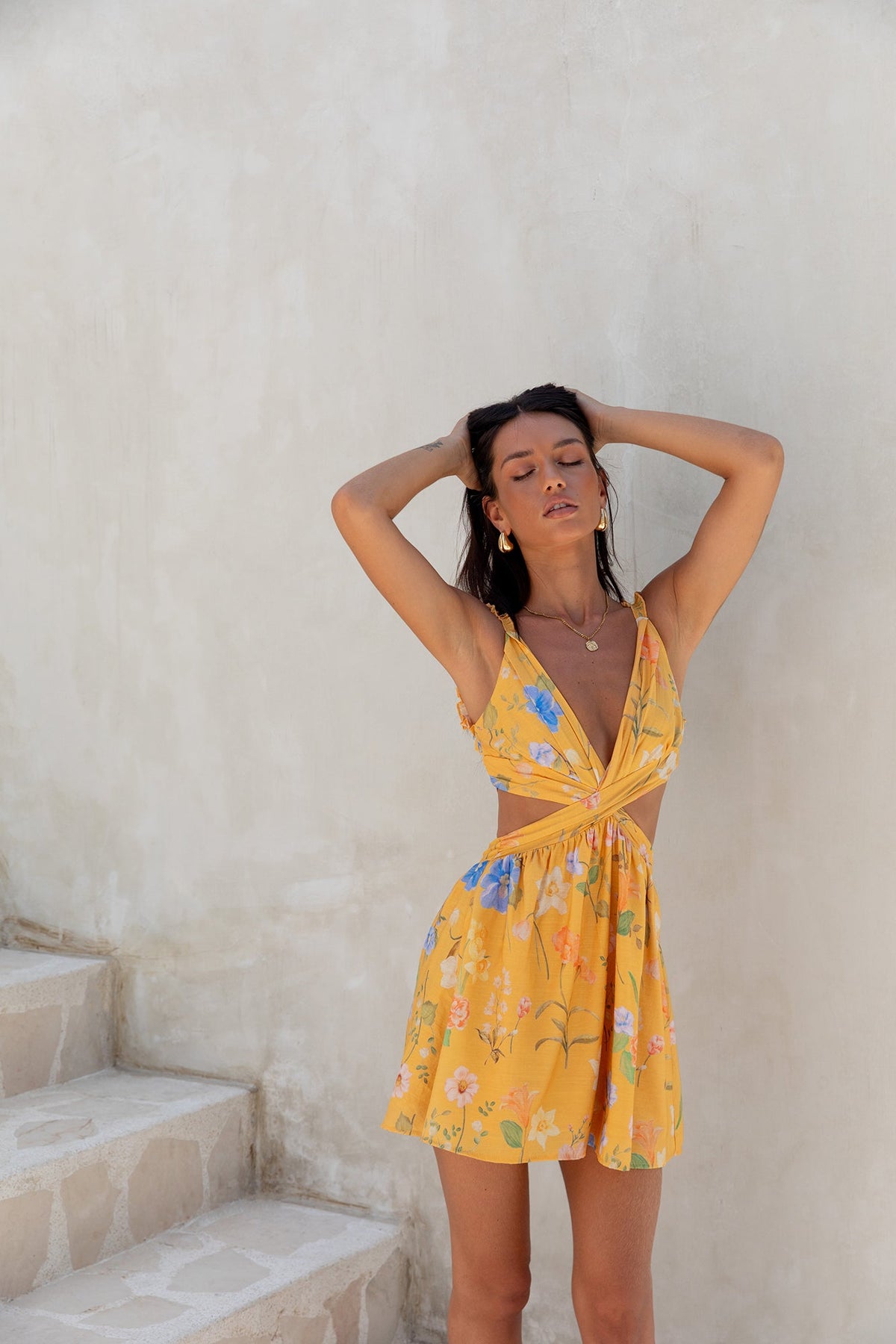 Florence Mini Dress Yellow
