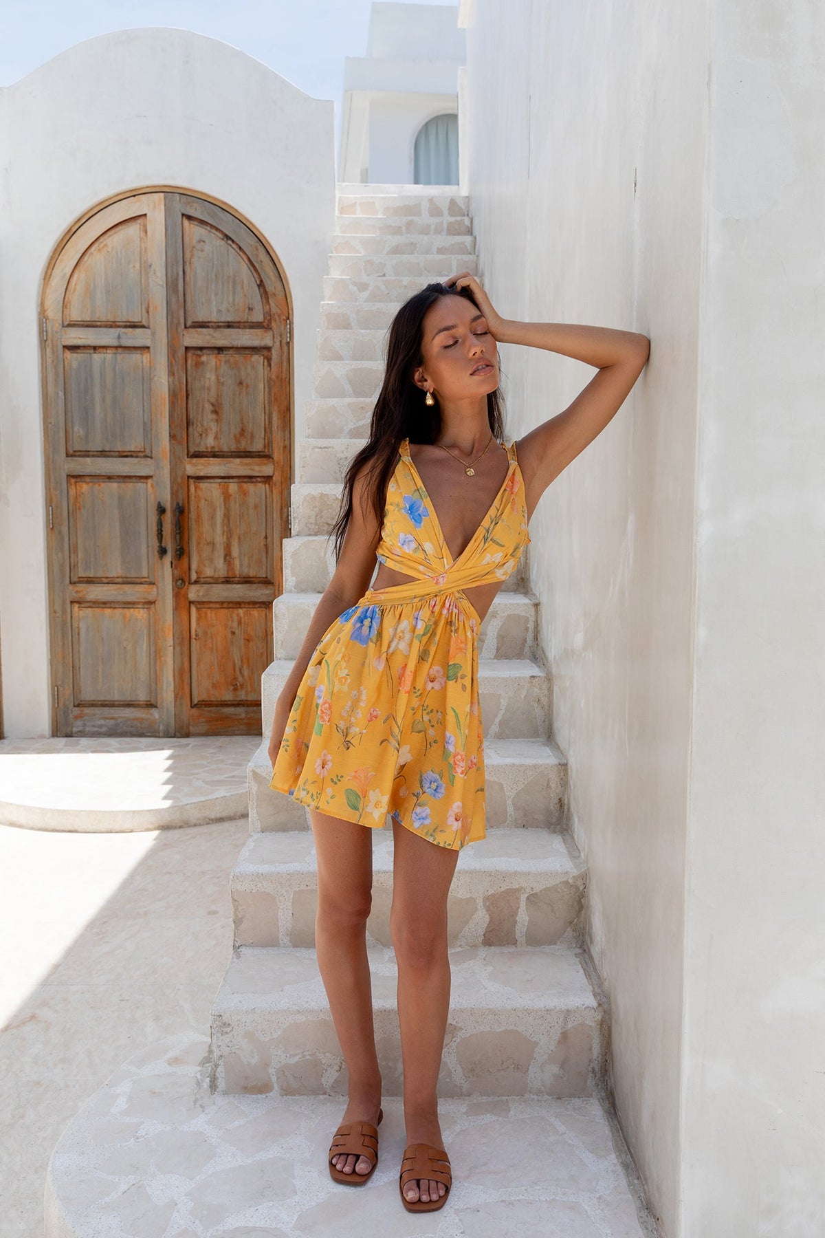 Florence Mini Dress Yellow