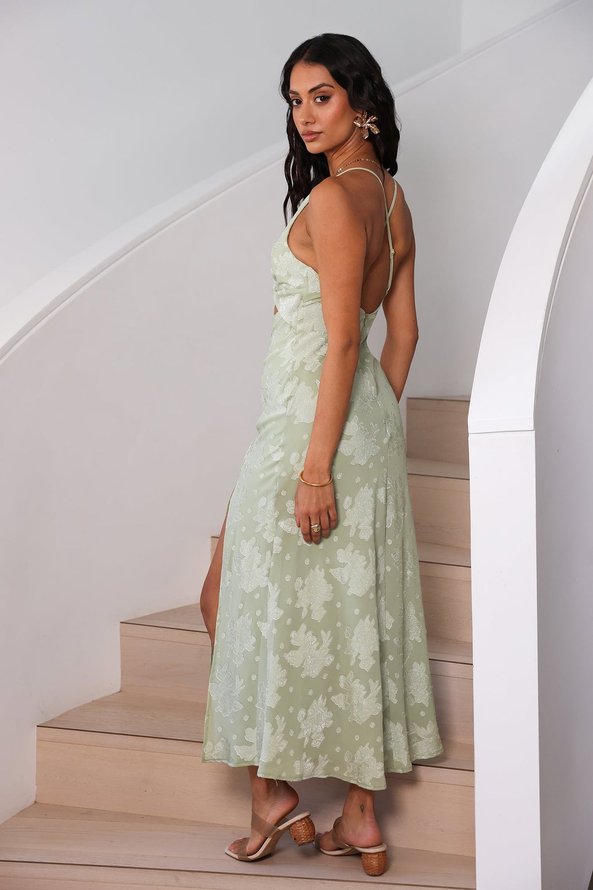 Expectations Maxi Dress Green