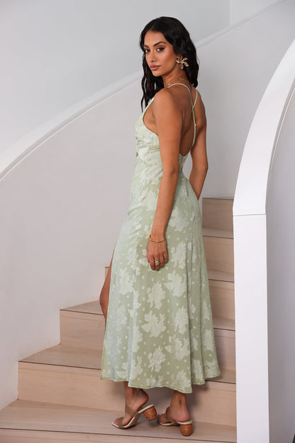 Expectations Maxi Dress Green