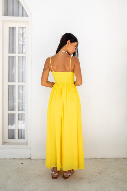 FORTUNATE ONE Blushing Lovers Maxi Dress Yellow