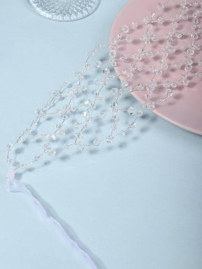 Handcrafted Pearl Mesh Headband