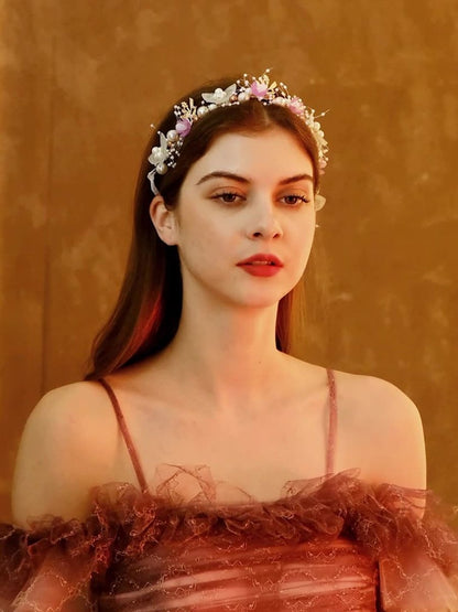 Handmade Beaded Floral Bridal Hair Accessory
