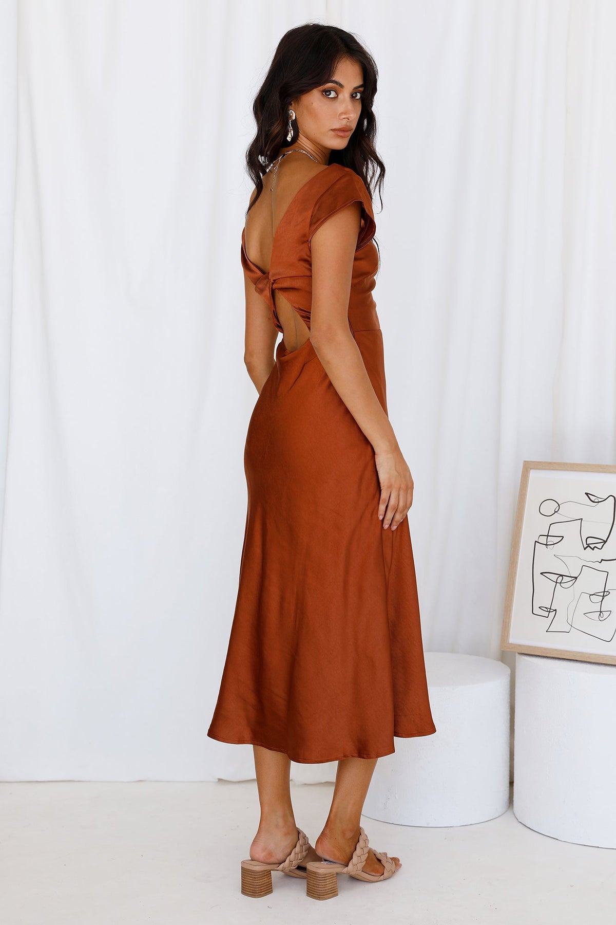 One Last Song Maxi Dress Brown