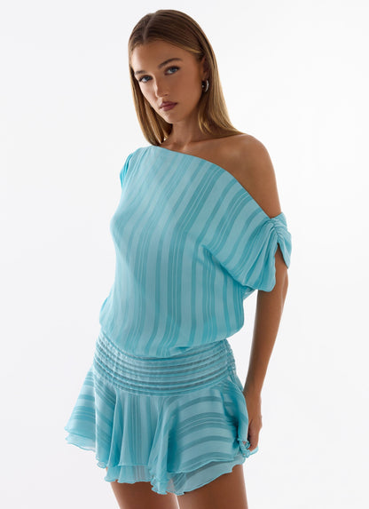 Lowey Mini Dress - Pale Blue