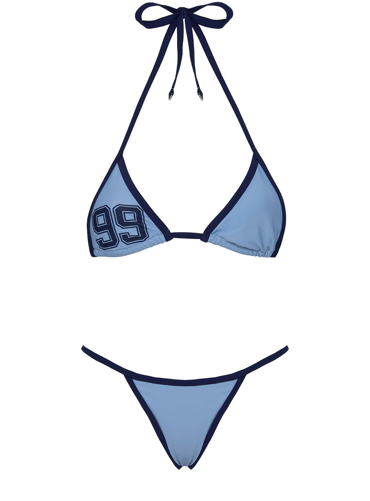 Beasley Cheeky Bikini Bottoms Blue