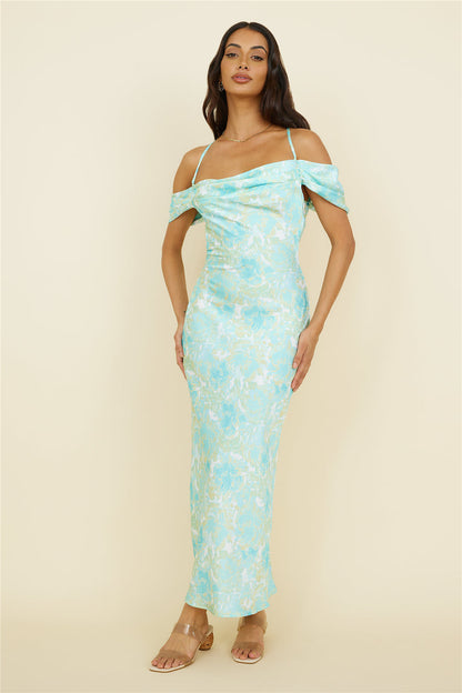 Busy Dancing Maxi Dress Green