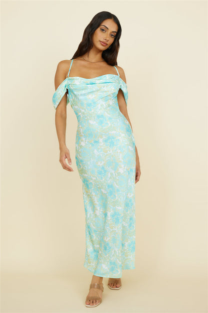 Busy Dancing Maxi Dress Green