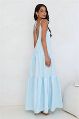 Diamond Affair Maxi Dress Blue
