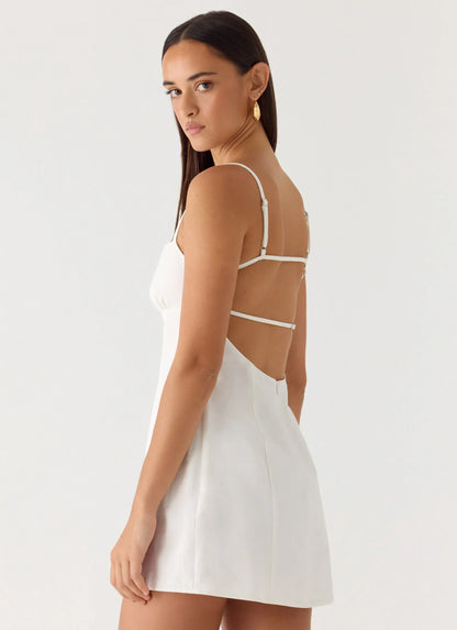 Second Sun Mini Dress - White