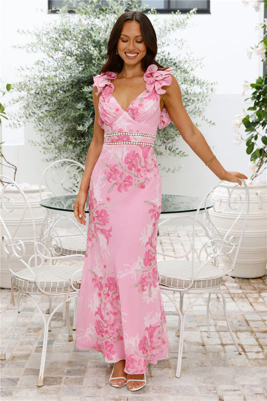 Daytime Luxe Maxi Dress Pink