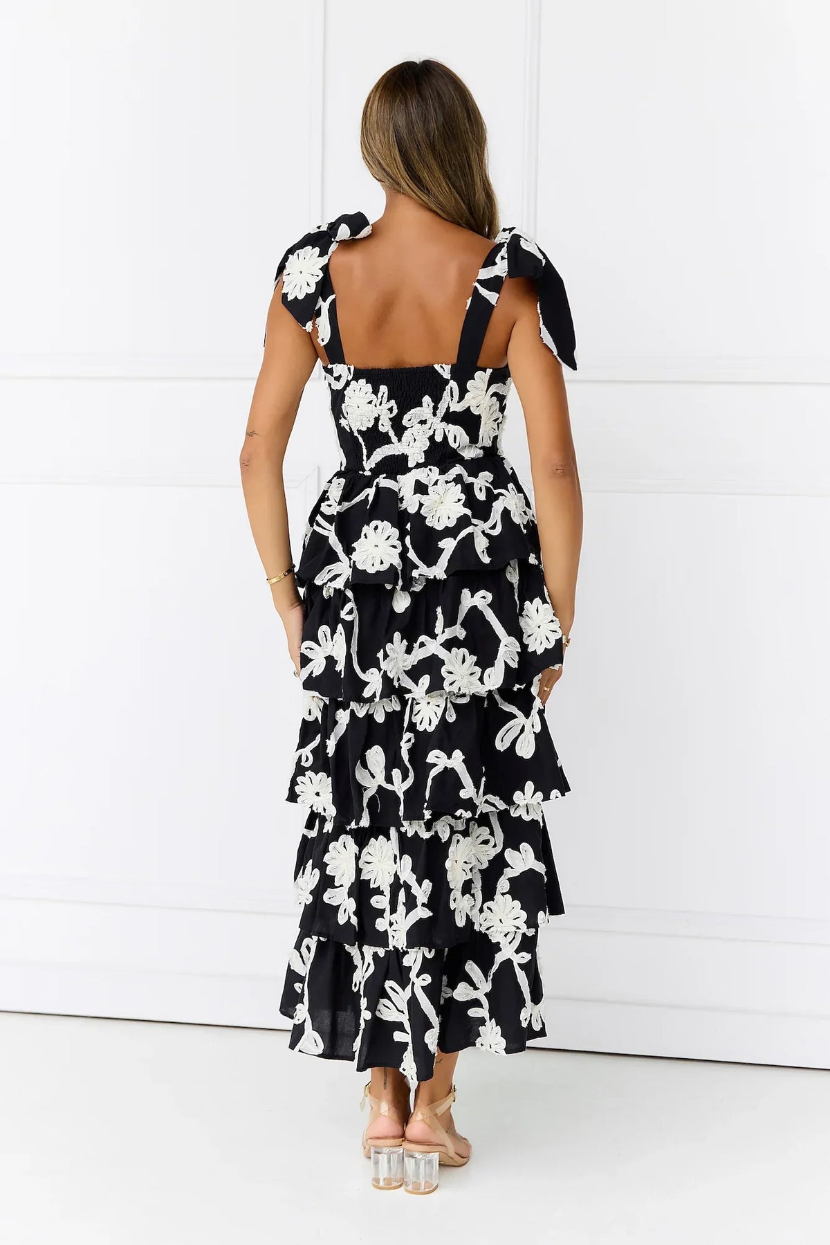 Featherlight Beauty Maxi Dress Black