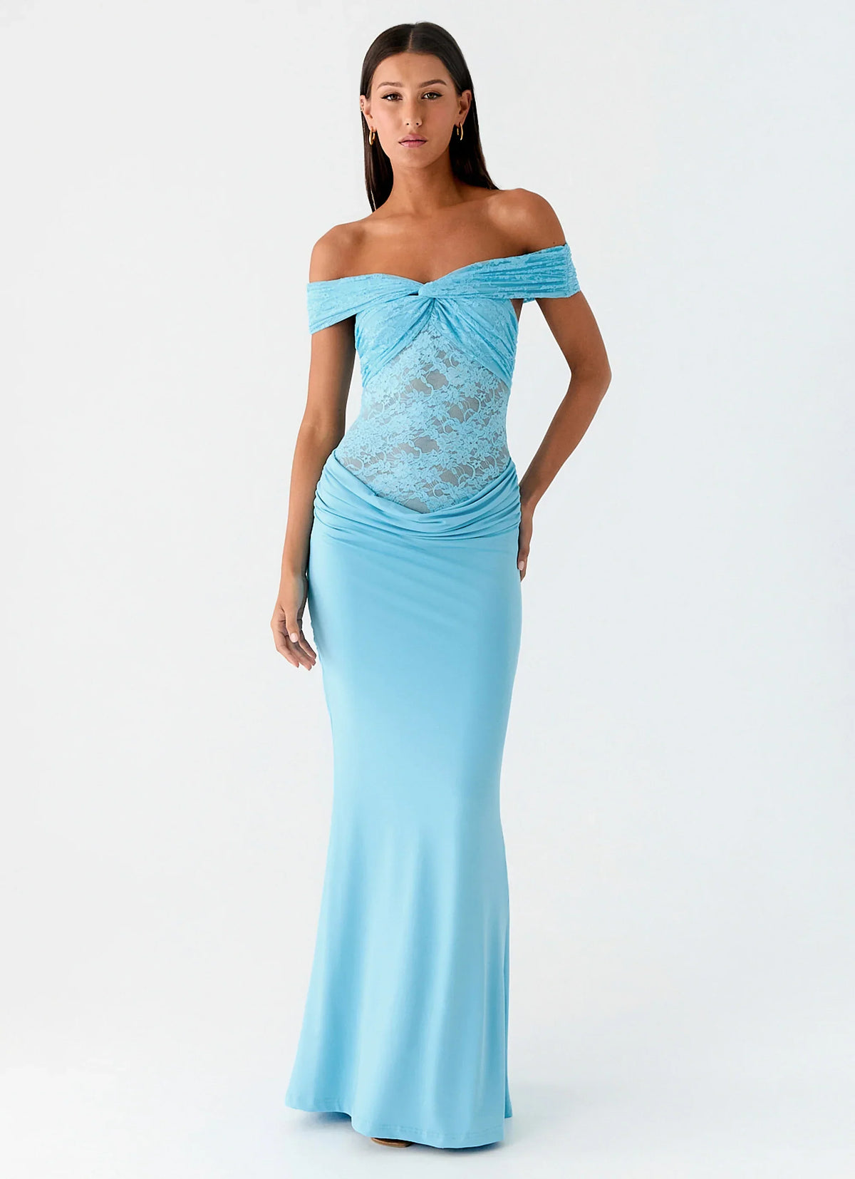 Either Way Maxi Dress - Turquoise Blue
