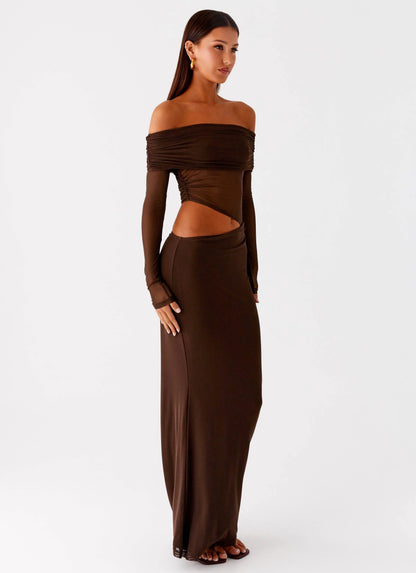 Emery Maxi Dress - Chocolate