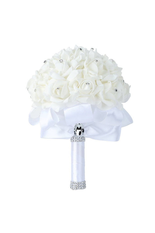 Foam Artificial Roses Wedding Flower Bouquets