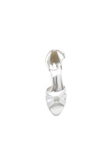 Glitter Open Toe Hollow-out Stiletto Heels With Rhinestone