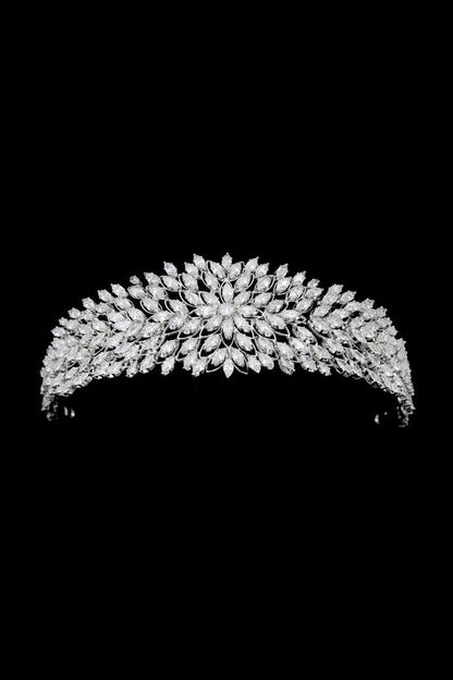 Gold Hair Pieces Crystal Crowns
