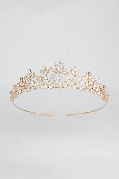 Gold Zirconia Queen Crown