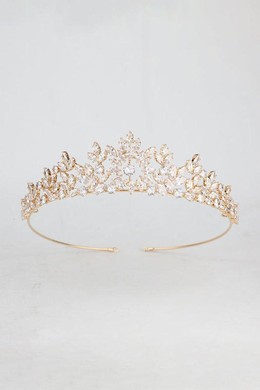 Gold Zirconia Queen Crown