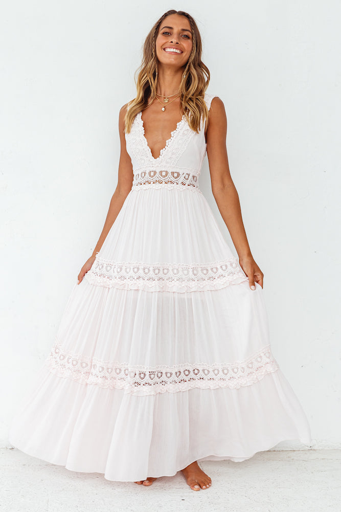 Playing Games Maxi Dress Pink