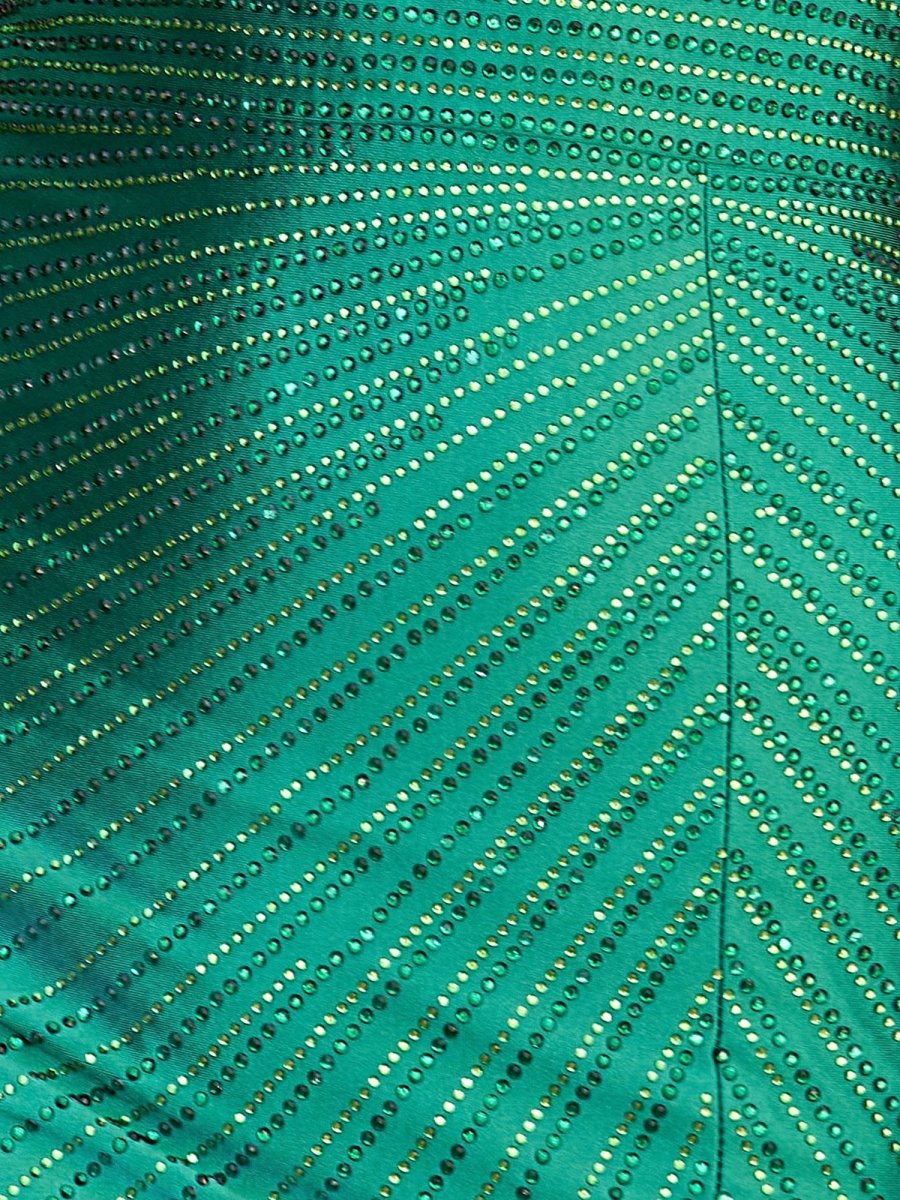 Green - Bodycon V Neck Short Homecoming Dresses With Beadings