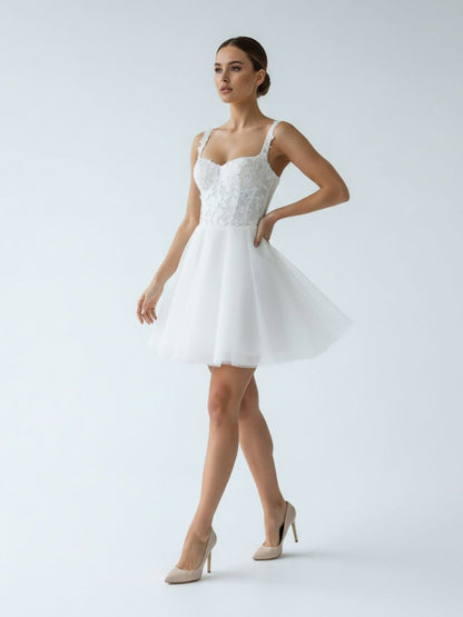 Elegant A-Line Sweetheart Wedding Dress With Lace