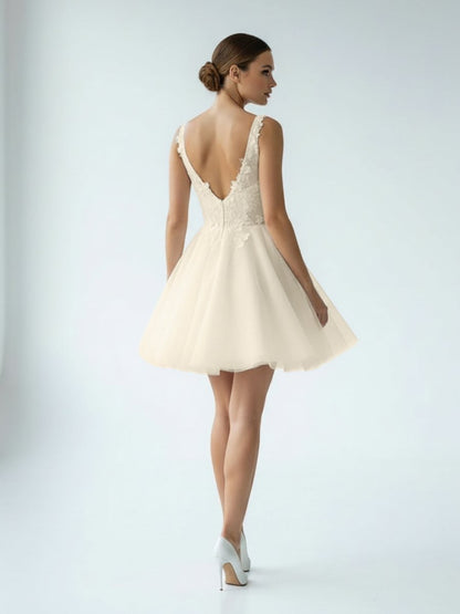 Elegant A-Line Sweetheart Wedding Dress With Lace