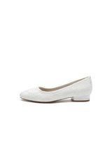 Lace Round Toe Flats
