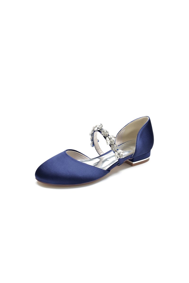 Flats with Rhinestone embellished Strap Party