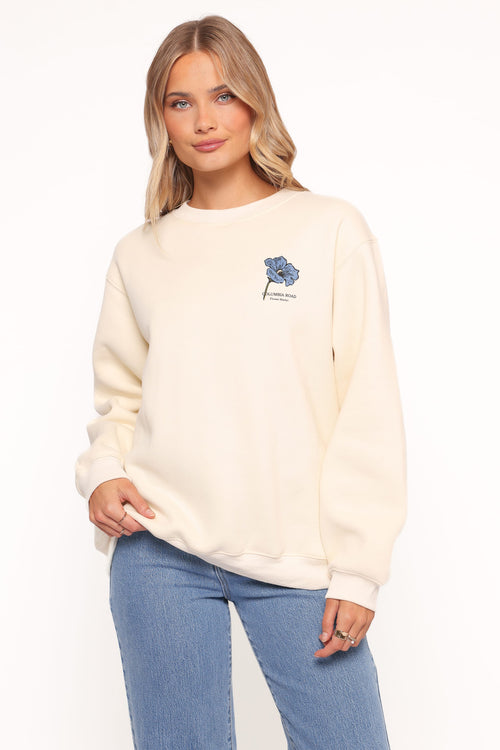 Flower Market Sweatshirt - Cream