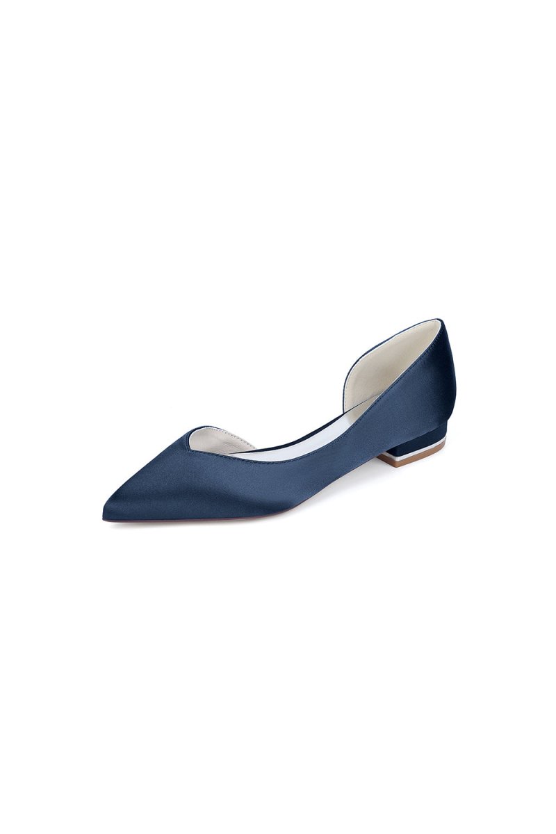 Ivory Flat Shoes with a Sleek Design