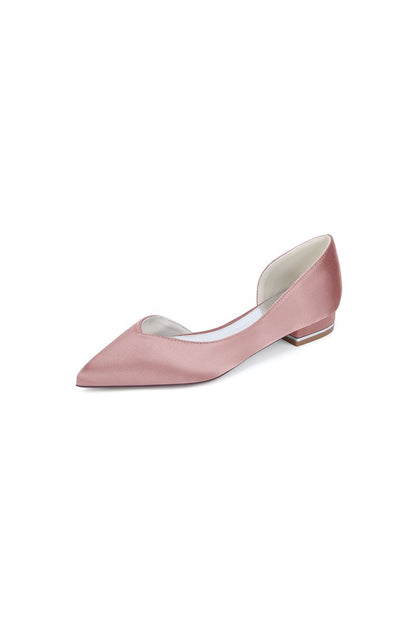 Ivory Flat Shoes with a Sleek Design