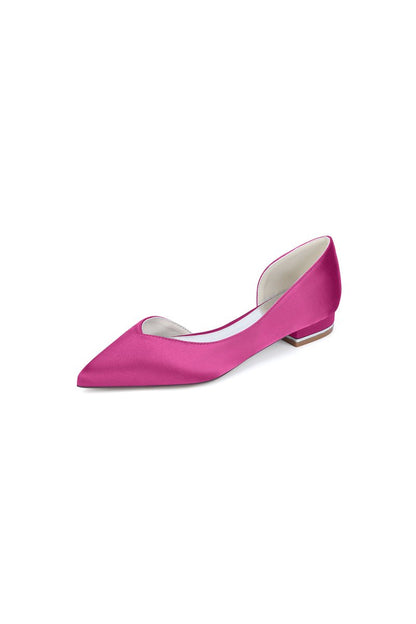 Ivory Flat Shoes with a Sleek Design