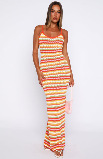 VIP Girlie Knit Maxi Dress Sugar And Sweets